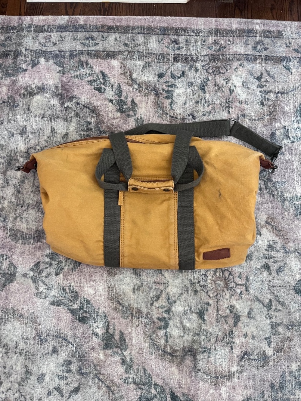 LL Bean vintage duffel bag